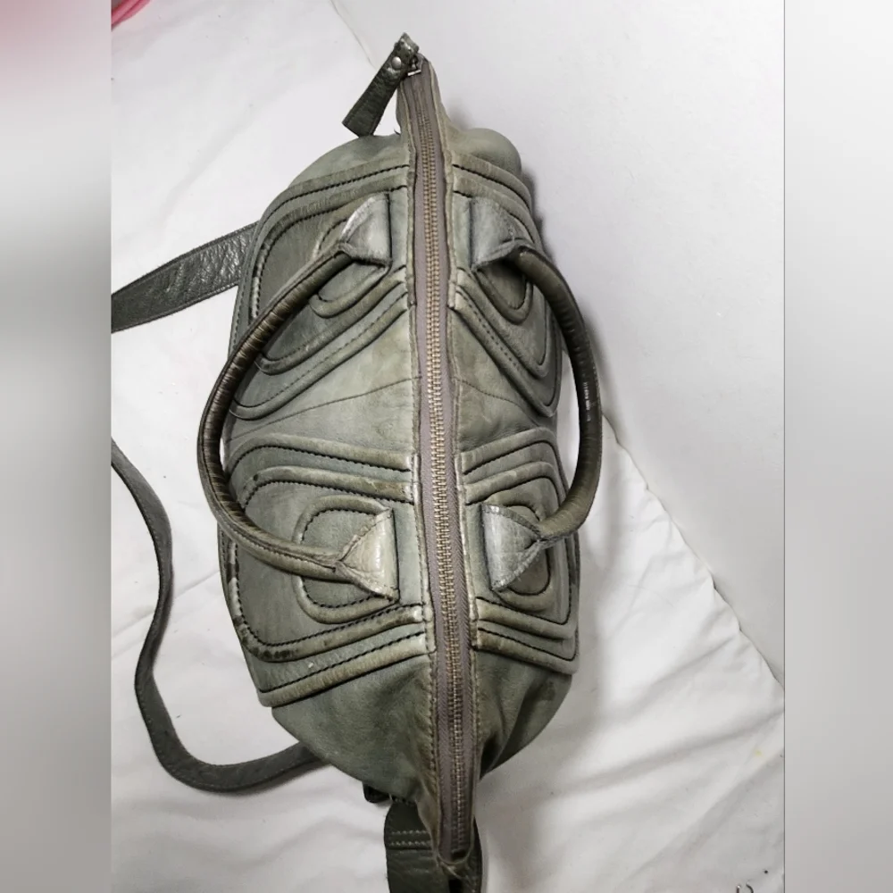 Liebskind Distressed Leather Satchel with Removable Shoulder Strap - Picture 2 of 14